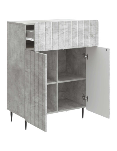Credenza Grigio Cemento 66 x 34,5 x 92 cm Legno ingegnerizzato