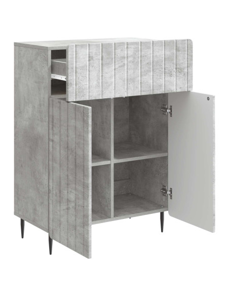 Credenza Grigio Cemento 66 x 34,5 x 92 cm Legno ingegnerizzato