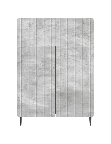 Credenza Grigio Cemento 66 x 34,5 x 92 cm Legno ingegnerizzato