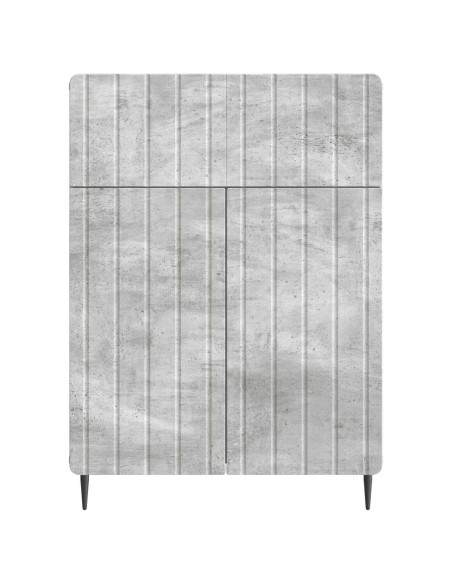 Credenza Grigio Cemento 66 x 34,5 x 92 cm Legno ingegnerizzato