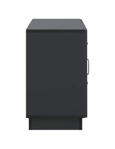 Credenza Nero 89 x 34,5 x 57 cm Legno ingegnerizzato