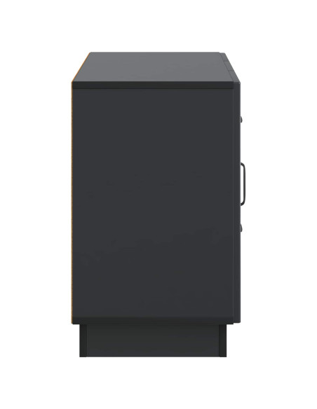 Credenza Nero 89 x 34,5 x 57 cm Legno ingegnerizzato