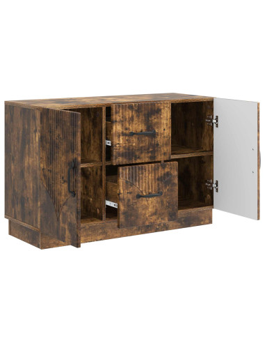 Credenza Rovere Fumo 89 x 34,5 x 57 cm Legno ingegnerizzato
