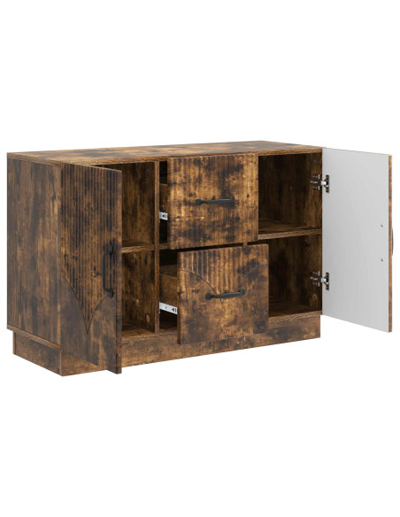 Credenza Rovere Fumo 89 x 34,5 x 57 cm Legno ingegnerizzato