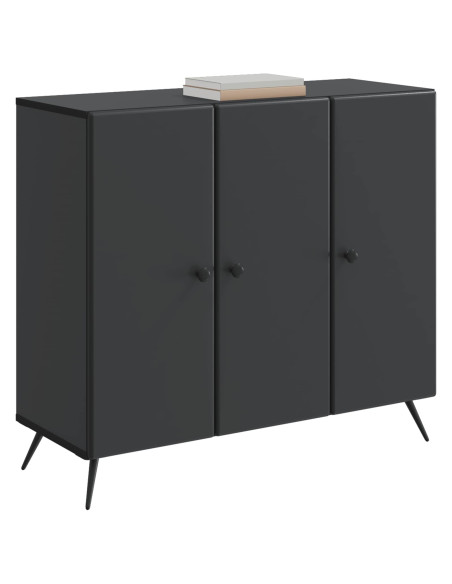 Credenza Nero 89 x 34,5 x 80 cm Legno ingegnerizzato
