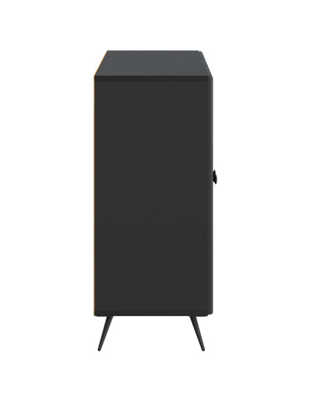 Credenza Nero 89 x 34,5 x 80 cm Legno ingegnerizzato
