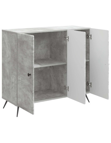 Credenza Grigio Cemento 89 x 34,5 x 80 cm Legno ingegnerizzato