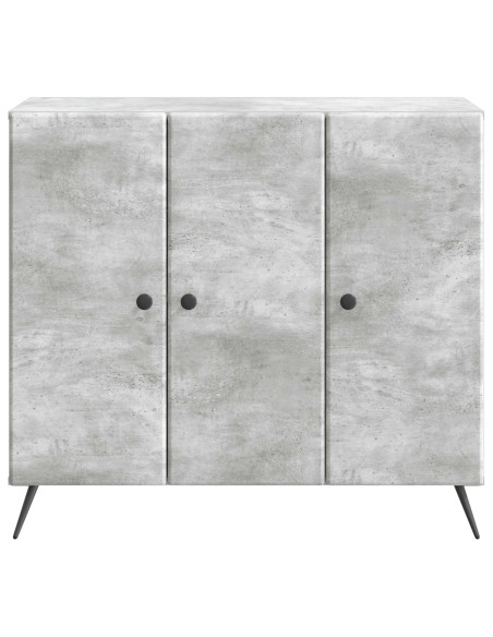 Credenza Grigio Cemento 89 x 34,5 x 80 cm Legno ingegnerizzato