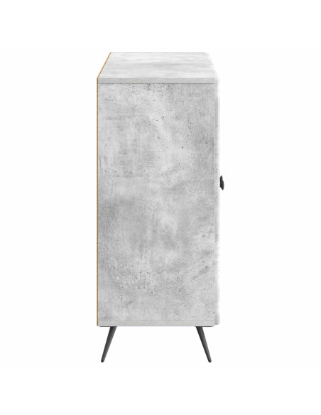 Credenza Grigio Cemento 89 x 34,5 x 80 cm Legno ingegnerizzato