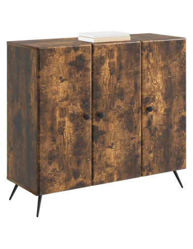 Credenza Rovere Fumo 89 x 34,5 x 80 cm Legno ingegnerizzato