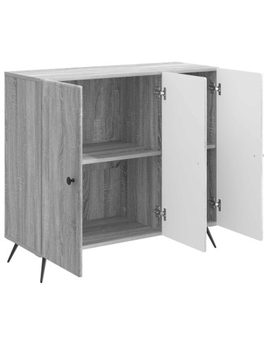 Credenza Grigio Sonoma 89 x 34,5 x 80 cm Legno ingegnerizzato