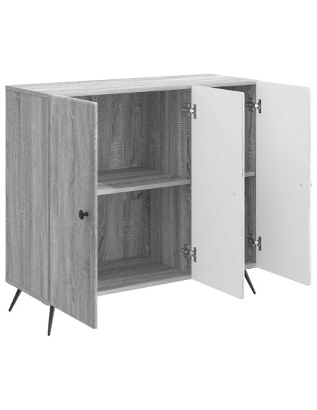Credenza Grigio Sonoma 89 x 34,5 x 80 cm Legno ingegnerizzato