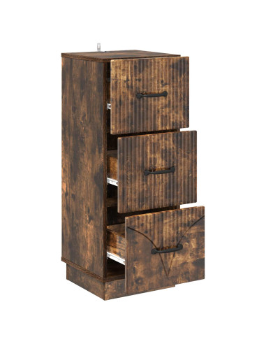 Mobile con Cassetti Rovere Fumo 33 x 34,5 x 87 cm