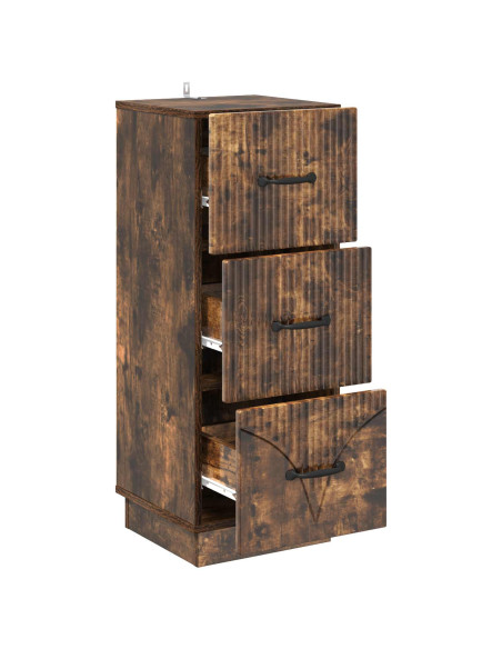 Mobile con Cassetti Rovere Fumo 33 x 34,5 x 87 cm