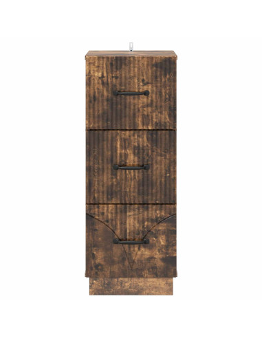 Mobile con Cassetti Rovere Fumo 33 x 34,5 x 87 cm