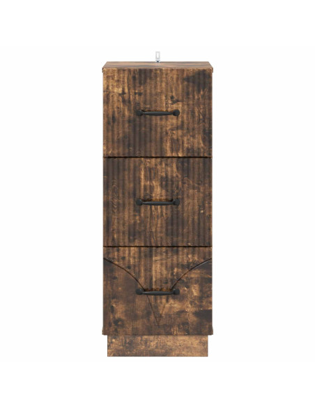 Mobile con Cassetti Rovere Fumo 33 x 34,5 x 87 cm