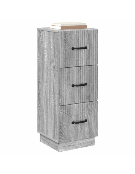 Mobile con Cassetti Grigio Sonoma 33 x 34,5 x 87 cm