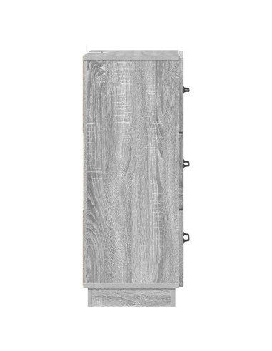 Mobile con Cassetti Grigio Sonoma 33 x 34,5 x 87 cm