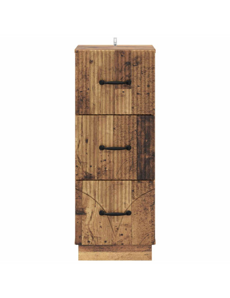 Mobile con Cassetti Legno antico 33 x 34,5 x 87 cm