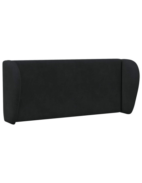 Orecchia della Testata Nero 40 x 23 x 6 cm Velluto