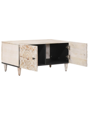 Tavolino da salotto Bianco 80 x 50 x 40 cm