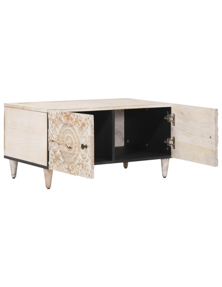 Tavolino da salotto Bianco 80 x 50 x 40 cm