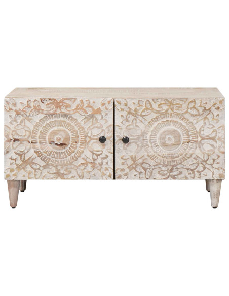 Tavolino da salotto Bianco 80 x 50 x 40 cm