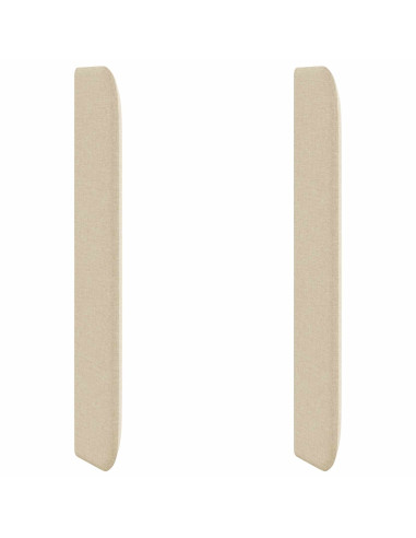 Orecchia della Testata Crema 80 x 16 x 4 cm Tessuto