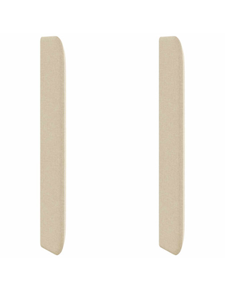 Orecchia della Testata Crema 80 x 16 x 4 cm Tessuto