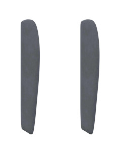 Orecchia della Testata Grigio Sfumato 80 x 23 x 6 cm Velluto 2