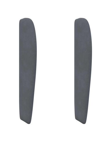 Orecchia della Testata Grigio Sfumato 80 x 23 x 6 cm Velluto