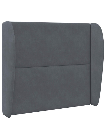 Orecchia della Testata Grigio Sfumato 80 x 23 x 6 cm Velluto