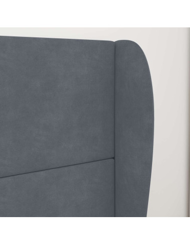 Orecchia della Testata Grigio Sfumato 80 x 23 x 6 cm Velluto