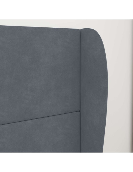 Orecchia della Testata Grigio Sfumato 80 x 23 x 6 cm Velluto