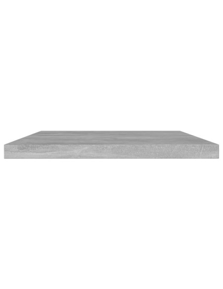 Ripiani per Libreria 8pz Grigio Cemento 60x10x1,5cm Multistrato
