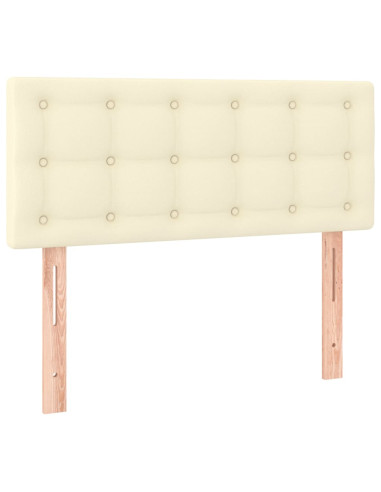 Giroletto a Molle con Materasso Crema 90x190 cm in Similpelle