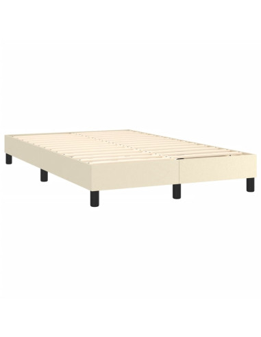 Giroletto Molle con Materasso e LED Crema 120x200cm Similpelle
