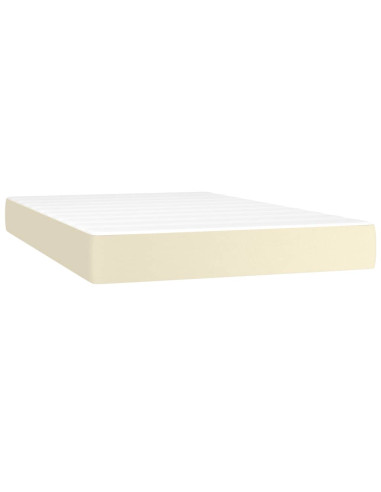 Giroletto a Molle con Materasso Crema 120x200 cm in Similpelle