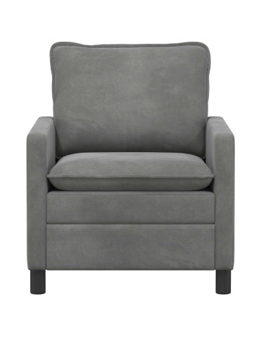 Divano Grigio Scuro 76 x 81 x 87,5 cm Velluto