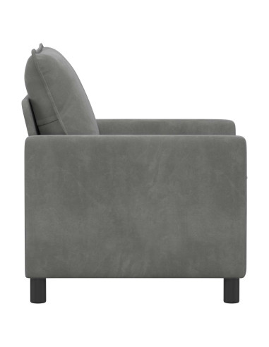 Divano Grigio Scuro 76 x 81 x 87,5 cm Velluto