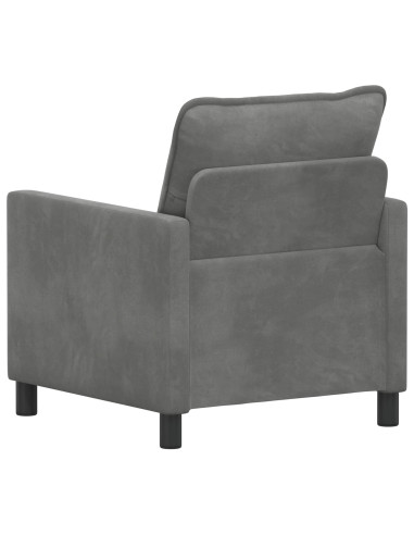 Divano Grigio Scuro 76 x 81 x 87,5 cm Velluto