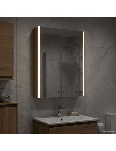 Mobiletto per specchio da bagno Rovere Artigianale