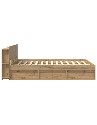 Telaio del letto con storage Rovere Artigianale 135 x 190 cm