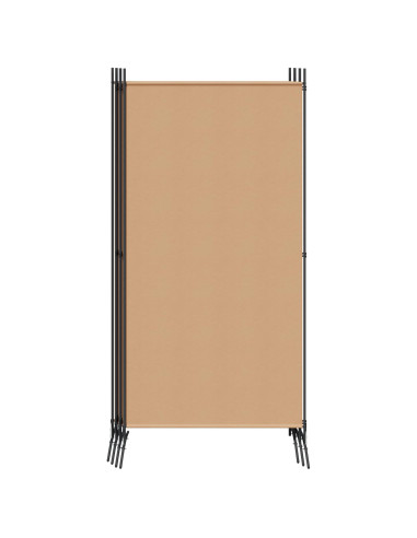 Divisore per Stanza a 6 Pannelli Beige 520 x 180 cm Tessuto