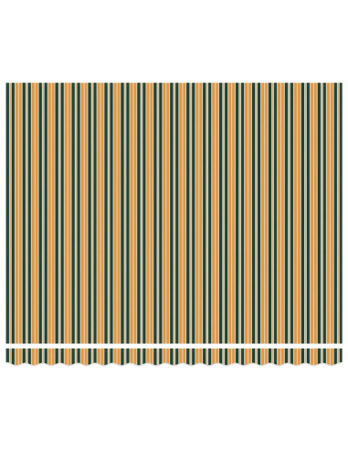 Telo di ricambio per tenda da sole Verde e giallo 380 x 345 cm