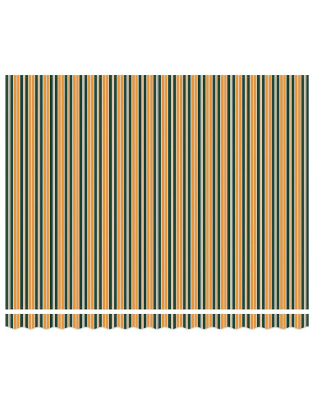 Telo di ricambio per tenda da sole Verde e giallo 380 x 345 cm