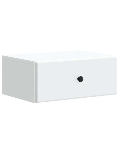 Mobiletto da notte a muro 2 pcs Bianco 49 x 34,5 x 20 cm