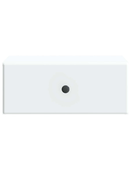 Mobiletto da notte a muro 2 pcs Bianco 49 x 34,5 x 20 cm