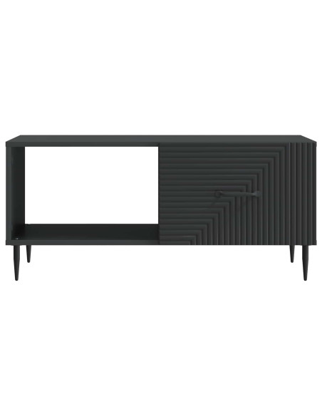 Tavolino da salotto Nero 90 x 50 x 40 cm Legno ingegnerizzato