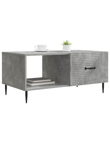Tavolino da salotto Grigio Cemento 90 x 50 x 40 cm